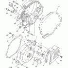 TTR125LE TTR125LEB Крышка картера двигателя