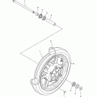 V STAR 1300 XVS13ABCR/XVS13ABR Переднее колесо