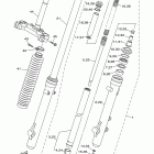 XT250YC/XT250Y Передняя вилка