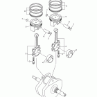 V STAR 950 TOURER XVS95CTBL/XVS95CTBCL/XVS95CTBB/XVS95CTBCB Коленчатый вал и Поршень
