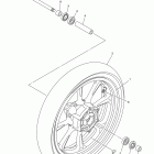 V STAR 950 TOURER XVS95CTBL/XVS95CTBCL/XVS95CTBB/XVS95CTBCB Переднее колесо