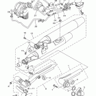V STAR 1100 CUSTOM-XVS11YCR/XVS11YR Выхлопная система