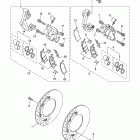 V STAR 1300 XVS13ABCR/XVS13ABR Передний тормозной суппорт