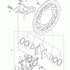 V STAR 1100 CUSTOM-XVS11YCR/XVS11YR Задний суппорт тормозной