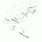 V STAR 250 XV250A1CB/XV250A1B Фонарь задний