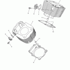 V STAR 950 TOURER XVS95CTBL/XVS95CTBCL/XVS95CTBB/XVS95CTBCB Цилиндр