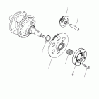 V STAR 250 XV250A1CB/XV250A1B Муфта стартера