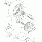 V STAR 1300 XVS13ABCR/XVS13ABR Заднее колесо