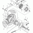 V STAR 250 XV250A1CB/XV250A1B Заднее колесо