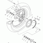 XT250YC/XT250Y Заднее колесо