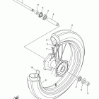 V STAR 1100 CUSTOM-XVS11YCR/XVS11YR Переднее колесо