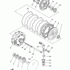 V STAR 250 XV250A1CB/XV250A1B Сцепление