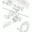 WR25RYCL/WR25RYL Задний суппорт тормозной
