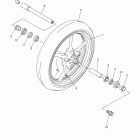 R6-YZFR6YCL/YZFR6YL/YZFR6YCB/YZFR6YCW/YZFR6YB/YZFR6YW Переднее колесо
