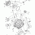 XT250YC/XT250Y Головка цилиндра