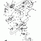 V STAR 250 XV250A1CB/XV250A1B Выхлопная система