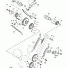V STAR 1100 CUSTOM-XVS11YCR/XVS11YR Цепь механизма газораспределения