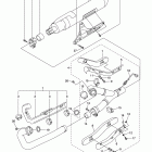 V STAR 1300 TOURER XVS13CTYL/XVS13CTYCR/XVS13CTYCL/XVS13CTYR Выхлопная система