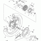 TTR230 TTR230B Заднее колесо