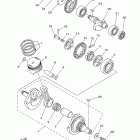 TTR230 TTR230B Коленчатый вал и Поршень
