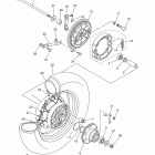 V STAR 650 SILVERADO-XVS65ATYCR/XVS65ATYCB/XVS65ATYB/XVS65ATYR Заднее колесо