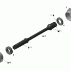 Outlander 500 STD 4 X 4 Приводной вал