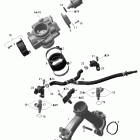 Outlander 650 STD 4 X 4 01- intake manifold and throttle body