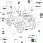 Outlander Max 800 STD 4 X 4 Наклейки