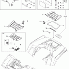 Outlander Max 800 STD 4 X 4 09- front and rear trays std