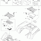 Outlander 800 STD 4 X 4 09- front and rear trays std