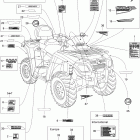 Outlander Max 800 STD 4 X 4 Наклейки