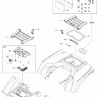 Outlander 500 STD 4 X 4 09- front and rear trays std