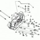 DS 250, CE Left crankcase half