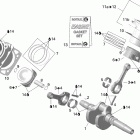 Outlander 800 STD 4 X 4 Коленвал,поршень и цилиндр