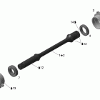 Outlander 800 STD 4 X 4 Приводной вал