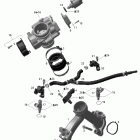 Outlander 500 STD 4 X 4 01- intake manifold and throttle body