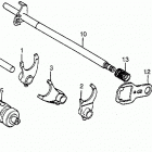 ATC200E Барабан и вилки переключения