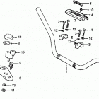 ATC185S Руль и панель переднего номера