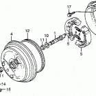 ATC200E Передний тормоз