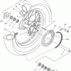 XT250X/XT250XC Заднее колесо