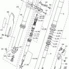 YZ125X1 Передняя вилка