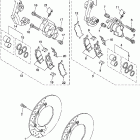 V STAR 1300-XVS13AWC/XVS13AW Передний тормозной суппорт