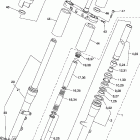 V STAR 1300-XVS13AWC/XVS13AW Передняя вилка