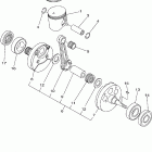 YZ250W1 Коленчатый вал и Поршень