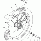 YZ85X Переднее колесо