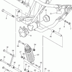 V STAR 1100 CLASSIC-XVS11AWWC/XVS11AWW Задний рычаг подвески