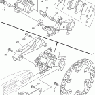 YZ250W1 Задний суппорт тормозной