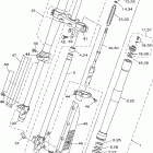YZ85X Передняя вилка