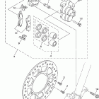 YZ85X Передний тормозной суппорт