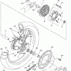 TTR230W Заднее колесо